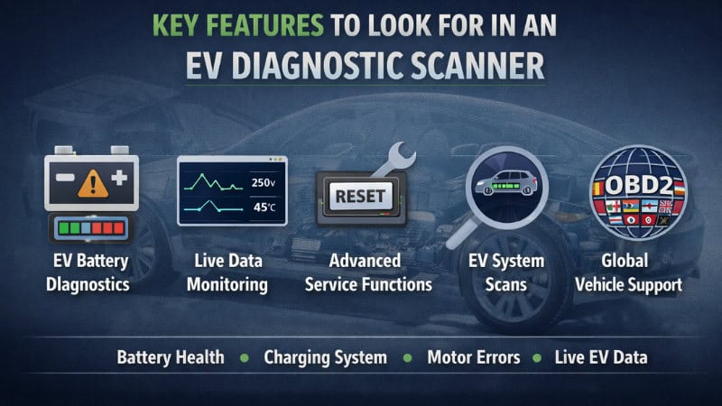 Key Features to Look for in an EV Diagnostic Scanner