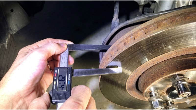 Measuring Rotor Thickness