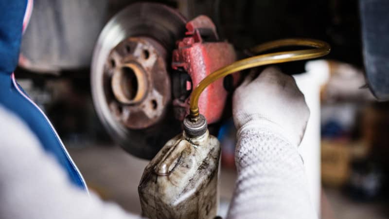 bubbles brake fluid