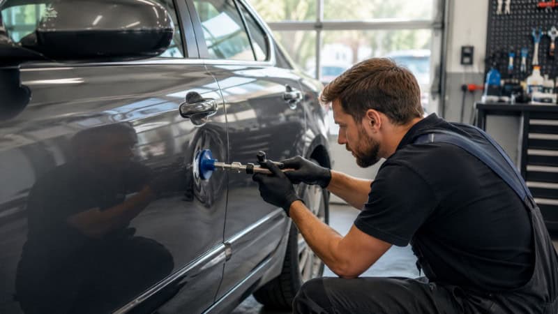 DIY car dent repair