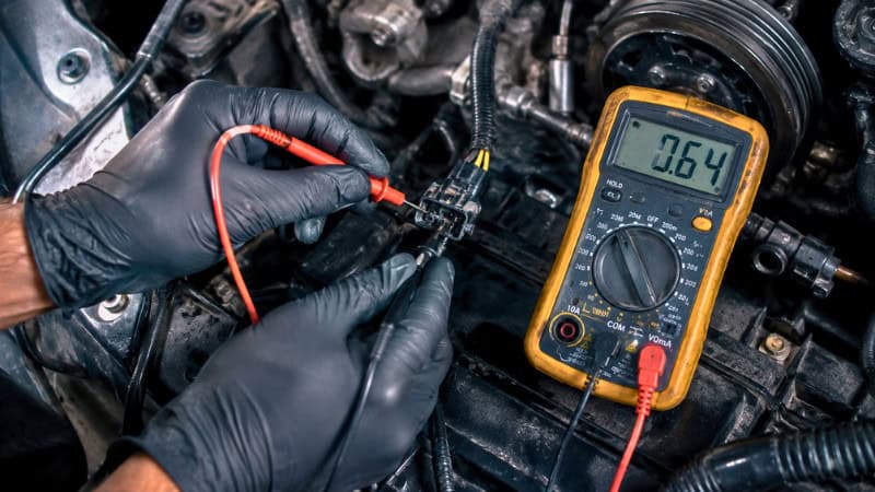 crankshaft position sensor test with multimeter