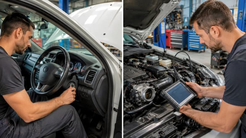 Comparing Manual Relearn vs Scan Tool