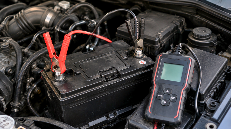 How to Connect a Battery Tester
