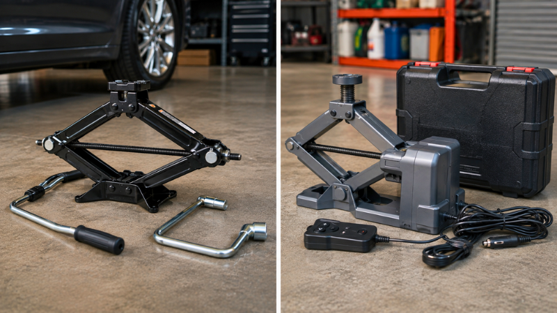 Manual vs. Electric Scissor Jack